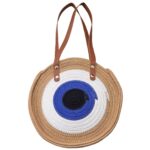 Τσάντα Στρογγυλή Cotton με Μάτι ø28cm SummerTiempo 623141 - 1 τεμ.