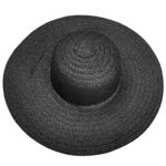 Καπέλο Ψαθόχαρτο Μαύρο ø43cm SummerTiempo 623159 - 1 τεμ.