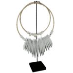 Διακοσμητικό ArteLibre Κολλιέ Με Χάντρες Ξύλο 25x10x46cm Σε 2 Χρώματα - 1 τεμ. - Image 3