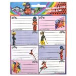 Ετικέτες Miraculous σετ=2φυλλα 16 Ετικέτες 15x20cm Gim - 20 τεμ.