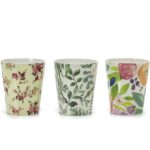 Ποτήρι Flowers 32cl Φ8.5x10cm Σε 3 Σχέδια - 1 τεμ.
