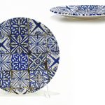 Πιάτο Μπλε Σχέδιο Maiolica Blu Opaco Πορσελάνη Φ26cm - 1 τεμ.