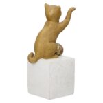 Φιγούρα Cat "Charlie" Πολυρεζίνη Brown PU 4 7.5x8.5x19.5cm - 1 τεμ. - Image 4