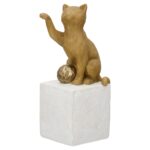 Φιγούρα Cat "Charlie" Πολυρεζίνη Brown PU 4 7.5x8.5x19.5cm - 1 τεμ.