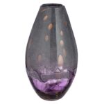 Glasart Βάζο Bulbous "Feeling" Γυάλινο Γκρι Violet PU H. 33 cm D. 18 cm - 1 τεμ.