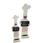 Stand Relief Cook "Bon Appetit" Cloth Τσόχα Mdf Λευκό PU 12 9.5x5x30cm - 1 τεμ. - Image 2