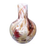 Γυάλινο Βάζο Σφαιρικό 'Roslin' Καφέ/Κόκκινο 21x16cm - 1 τεμ.