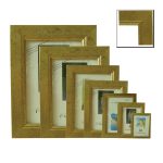 Πλαστική κορνίζα χρυσή επιτραπέζια 10x15cm [10401049] - 6 τεμ.