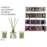 Σετ Αρωματικό Χώρου Με 6 Sticks Σε Γυάλινο Δοχείο 50ml Και 2 Αρωματικά Κεριά 3Τμχ Σε 4 Εορταστικά Αρώματα - 1 τεμ.