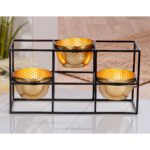 Ρεσώ Θήκη Μέταλλο Μαύρο Χρυσό PU 27x9x14cm - 1 τεμ. - Image 2