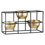 Ρεσώ Θήκη Μέταλλο Μαύρο Χρυσό PU 27x9x14cm - 1 τεμ. - Image 8
