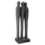 Γλυπτό '3 People' Ομάδα Ξύλο Μάνγκο Μαύρο 6.5x14x36cm - 1 τεμ. - Image 6