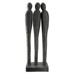 Γλυπτό '3 People' Ομάδα Ξύλο Μάνγκο Μαύρο 6.5x14x36cm - 1 τεμ. - Image 7