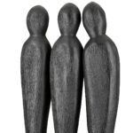 Γλυπτό '3 People' Ομάδα Ξύλο Μάνγκο Μαύρο 6.5x14x36cm - 1 τεμ. - Image 5