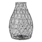 Βάζο Βολβώδες Μεταλλικό Μαύρο D17X26Cm D17X26Cm - 1 τεμ.