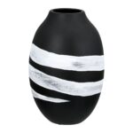 Βάζο Στρογγυλό Κεραμικό Μαύρο D14X21Cm D14X21Cm - 1 τεμ.