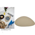 Σουπλά Ανθρακί/Beige PVC 39.5x33.5cm - 1 τεμ.