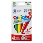 Μαρκαδόροι Carioca Jumbo 6mm σετ=6 Χρώματα  Carioca 40568 - 24 τεμ.