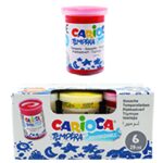 Δακτυλομπογιά Τέμπερα Carioca Σετ=6 χρ. με Πινέλο 6x25mL Carioca 40433 - 1 τεμ.