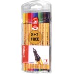 Μαρκαδοράκι Stabilo Point 0.4mm σετ=10τεμ  Stabilo EA8810 - 1 τεμ.