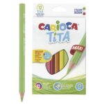 Ξυλομπογιά Carioca Jumbo σετ=12χρωματα  Carioca 42789 - 1 τεμ.