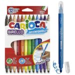 Μαρκαδόροι Διπλοί Carioca Birello 2,6 & 4,7mm σετ=12 Χρώματα  Carioca 41457 - 12 τεμ.