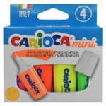 Μαρκαδόροι Υπογραμίσεως Carioca Μίνι 5,0mm σετ=4τεμ  Carioca 42868 - 1 τεμ.