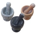 Μαρμάρινο γουδί 13cm με γουδοχέρι [00101374] - 2 τεμ.