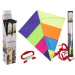Χαρταετός Με Θήκη Αποθήκευσης Πολύχρωμο Nylon 88x82cm - 1 τεμ.