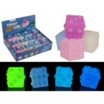 Παιχνίδι Fidget Κύβος Φωσφορίζει Στο Σκοτάδι 5cm Σε 4 Χρώματα - 1 τεμ.