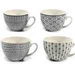 Κούπα 40cl Πορσελάνη New Bone China Σε 4 Σχέδια - 1 τεμ.