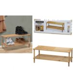 Ράφι Παπουτσιών WoodHandy Καφέ Ξύλο 74x26x30cm 2Τμχ - 1 τεμ.