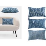 Μαξιλάρι Jacquard Μπλε/Λευκό 100% Πολυεστέρας 30x50cm Σε 3 Σχέδια - 1 τεμ.