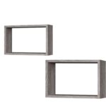 Ράφια Γκρι Δρυς 40x27x12cm/36.5x23.5x12cm 2Τμχ - 1 τεμ.