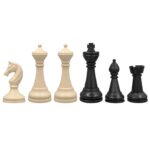 Πιόνια Μπεζ-Μαύρα για Σκάκι Μεγάλο με 2 Βασίλισσες Για Σκάκι Μεγάλο με 2 Βασίλισσες ToyMarkt 891752 - 1 τεμ.