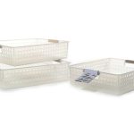 Καλάθι Με Λαβές Πλαστικό 24.5x26x8.5cm Σε 3 Χρώματα - 1 τεμ.