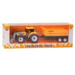Τρακτέρ-Μπουλντόζα Pull Back + Ρυμούλκα Κουτί 25x8x6cm ToyMarkt 902361 - 1 τεμ.