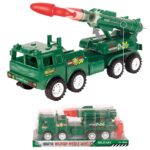 Στρατιωτικό Φορτηγό Friction με Πύραυλο 30x10x9cm ToyMarkt 902363 - 1 τεμ.