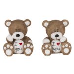 Διακοσμητικό Αρκουδάκι 'I Love You' Καφέ Polyresin 6x6.5cm Σε 2 Σχέδια - 1 τεμ. - Image 6