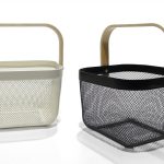 Καλάθι Αντικειμένων Με Χερούλι 25x25x17cm Σε 2 Χρώματα - 1 τεμ.