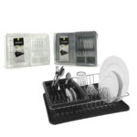 Πιατοθήκη Με Βάση Πλαστικό/Μέταλλο 42x32x13cm Σε 3 Χρώματα - 1 τεμ.