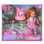 Κούκλα 11cm Ποδήλατο & Ζωάκι pet 17x16x6cm ToyMarkt 98248 - 1 τεμ.