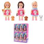 Κούκλα 11cm & Ζωάκι pet 16x8x4cm ToyMarkt 98249 - 1 τεμ.
