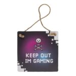 Πινακίδα Κρεμαστή Διακοσμητική Gaming Χαρτόνι 18x18cm Σε 4 Σχέδια - 1 τεμ. - Image 4