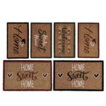 Πατάκι Εισόδου 'Home Sweet Home' Καφέ 45x75x1.5cm Σε 6 Σχέδια - 1 τεμ.