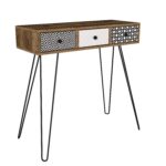 Κονσόλα ArteLibre LIDYA Καφέ Με Σχέδιο 90x35x91cm - 1 τεμ.
