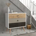 Συρταριέρα ArteLibre KIMOLOS Λευκό/Φυσικό/Καφέ 80x40x79cm - 1 τεμ. - Image 5