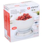 Ζυγαριά Κουζίνας 5kg Λευκή ALPINA - 1 τεμ. - Image 3