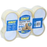 Ταινία Συσκευασίας Διαφανής 6Τμχ 50m x 48mm KINZO - 1 τεμ. - Image 2