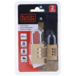 Λουκέτο 30mm Συνδυασμού Ορειχάλκινο BLACK+DECKER - 1 τεμ. - Image 6